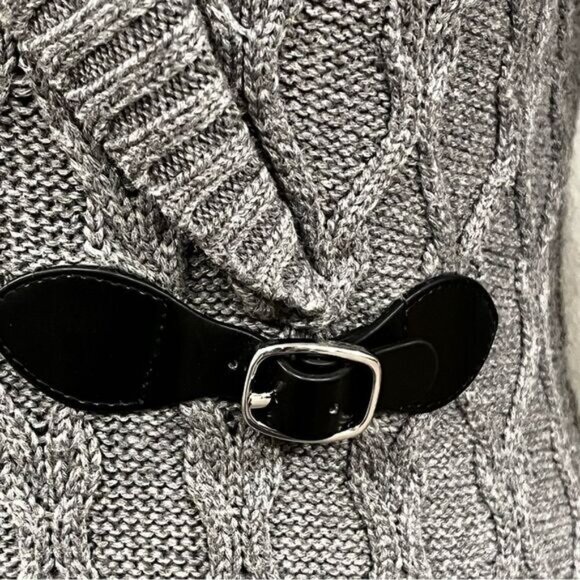 Calvin Klein grey v-neck sweater dress - Picture 4 of 12